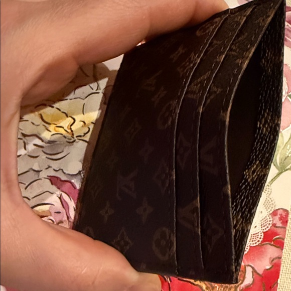 Fashion designer Brown classic Monogram Card Holder/Money Holder - Picture 7 of 8